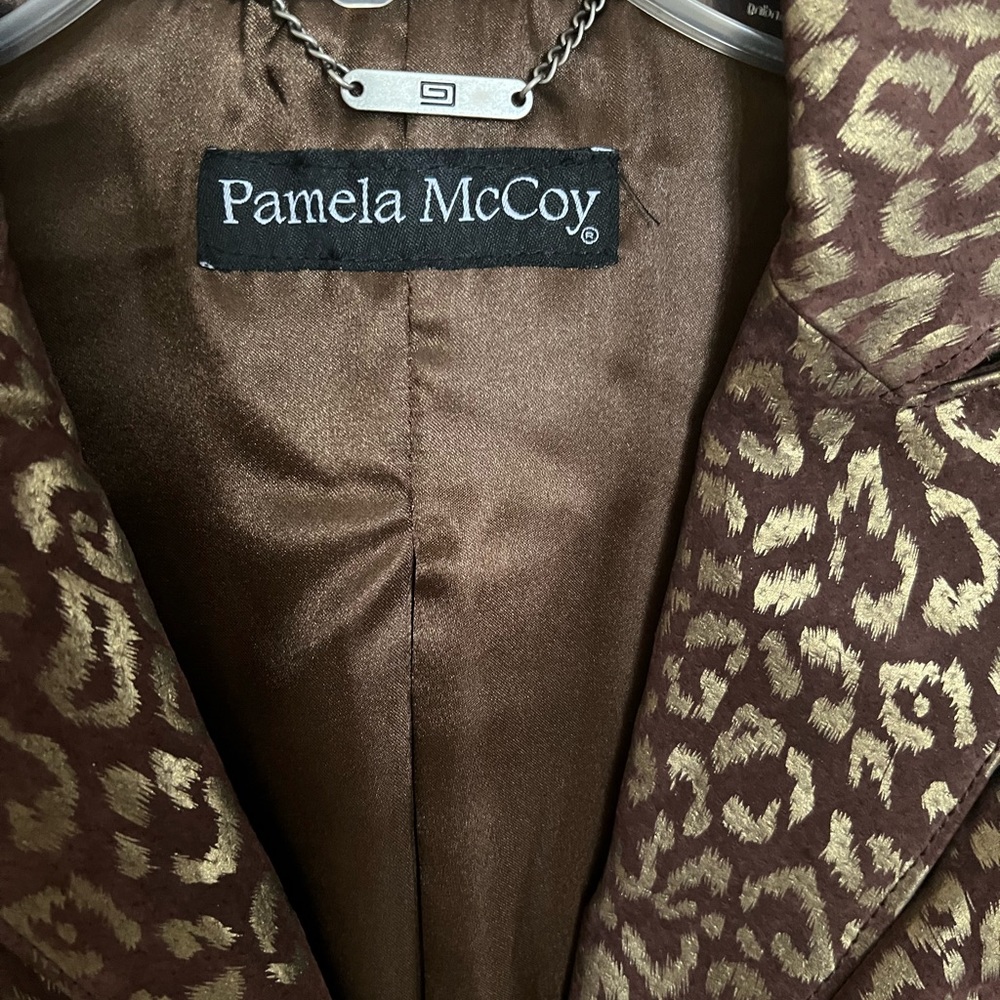 Pamela McCoy leather and suede jacket